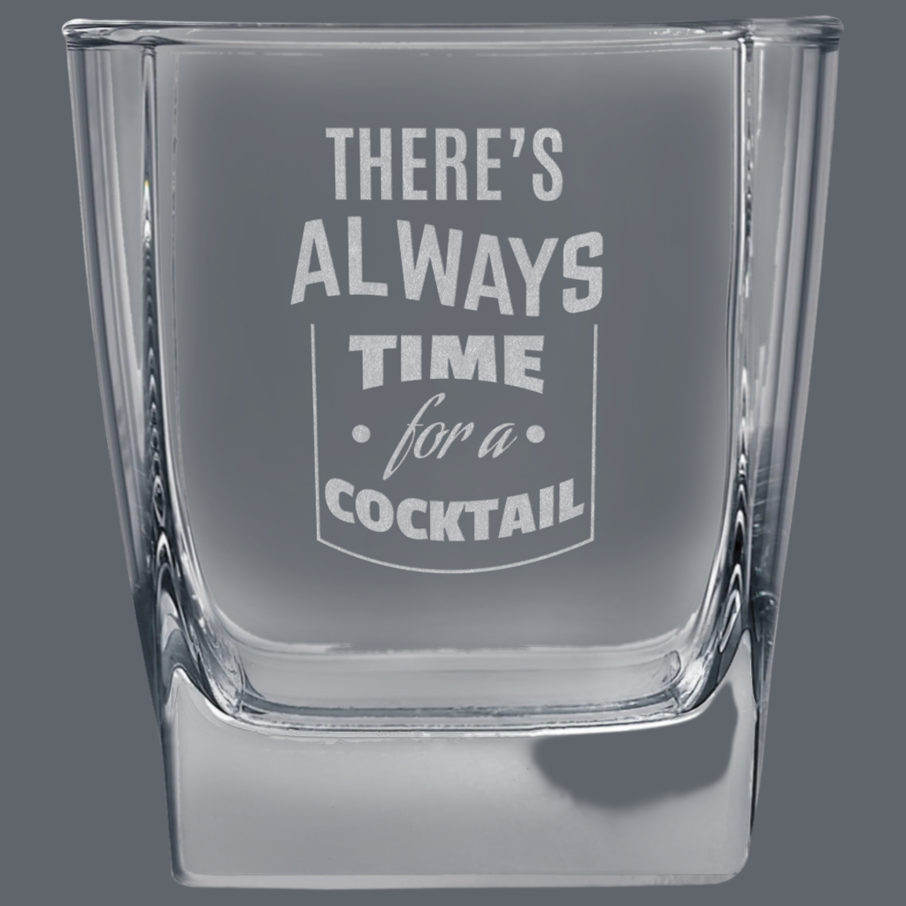 10.5 oz square rocks glass