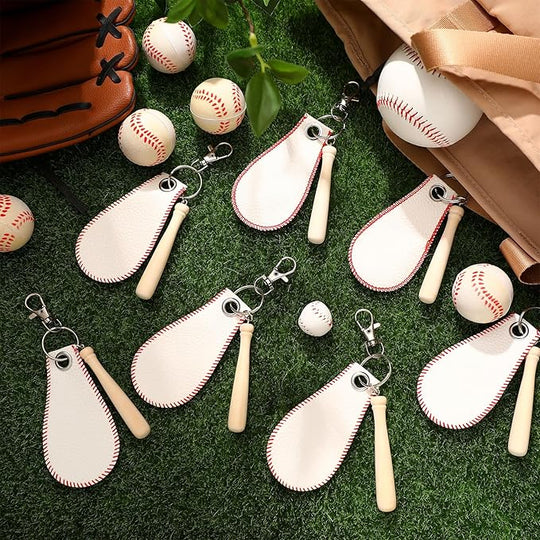 Personalized Baseball & Bat Keychain